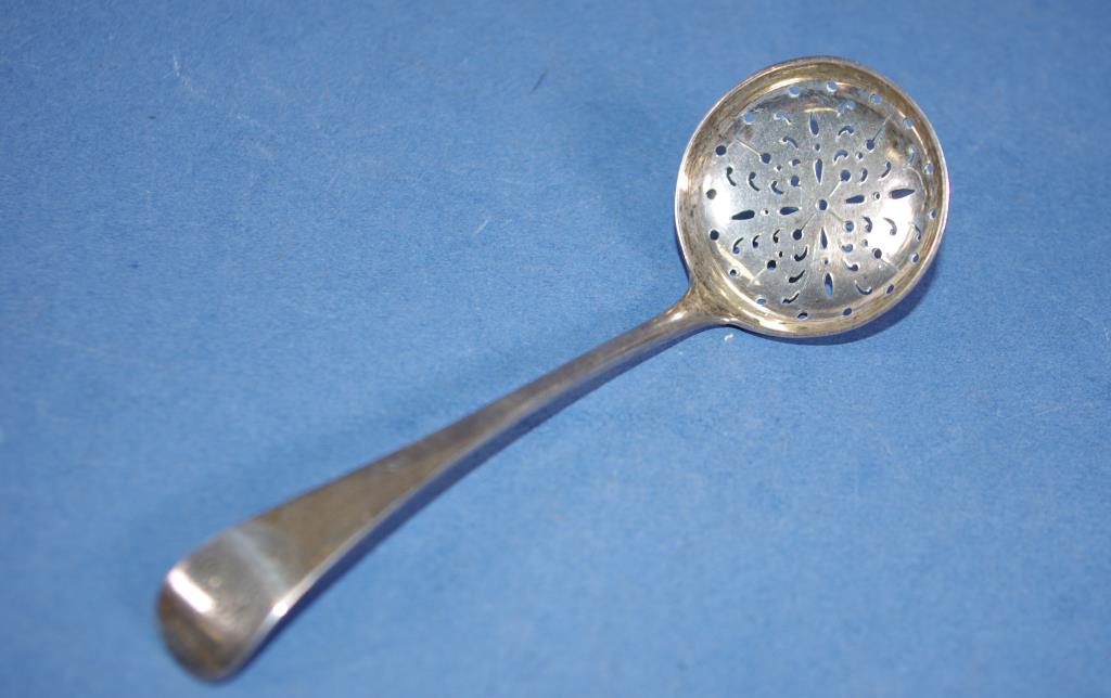 Victorian sterling silver caster spoon