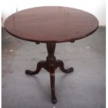 George III mahogany supper table