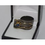 Dionisis Vovos designer silver & gold ring