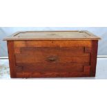 Art deco era oak trunk