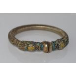 Vintage Chinese silver and enamel bracelet