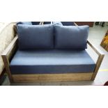Outdoor lounge armchair