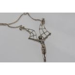 Unusual silver necklace