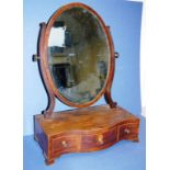 Antique table top toilet mirror