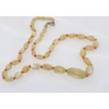 Vintage mother of pearl and coral necklace