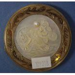 Vintage Mother of Pearl decorated powder compact