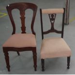 Two Edwardian chairs