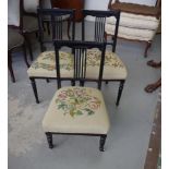 Three Edwardian chairs