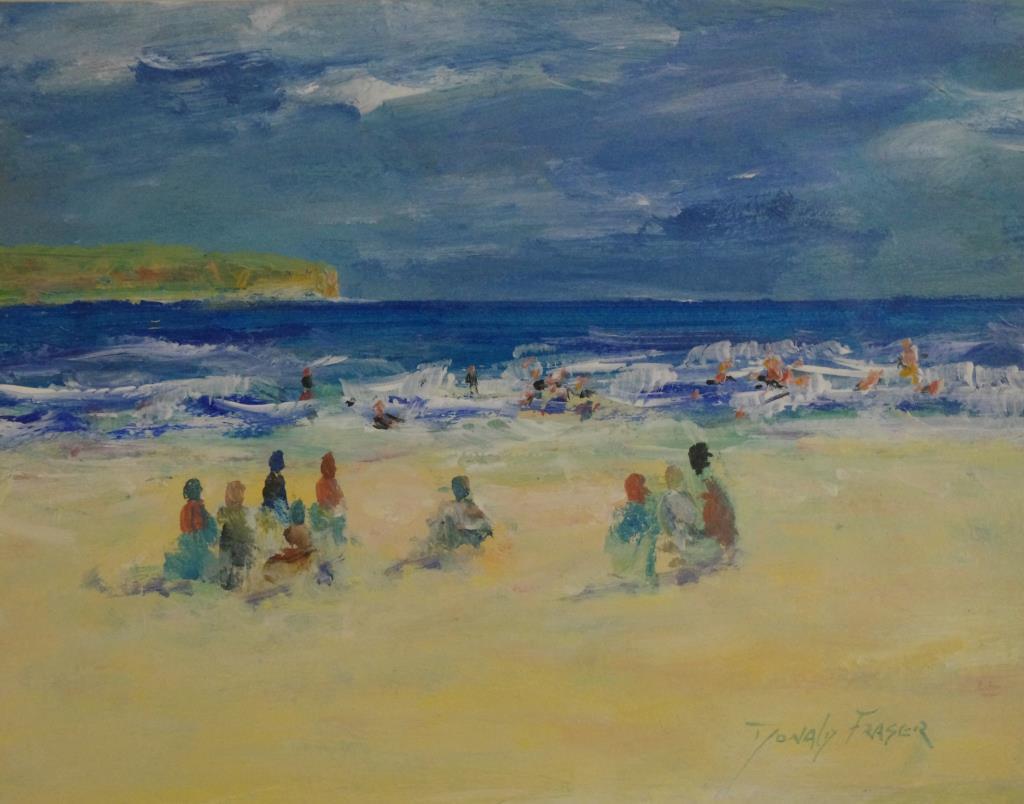 Donald Fraser Australia, 1929-2009 "Beach scene"