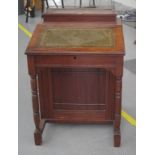 Edwardian walnut davenport desk