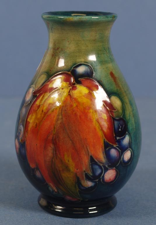 William Moorcroft 'leaf & berry' vase