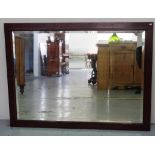 Large bevelled wall mirror