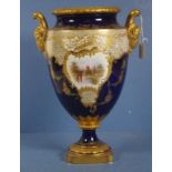 Antique large Coalport porcelain vase