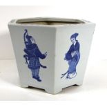 Chinese blue & white ceramic plant holder