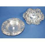 Two various Victorian sterling silver dishes