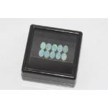 Box of 10 various small oval opals