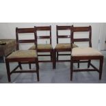 Four late Georgian Gillows type chairs
