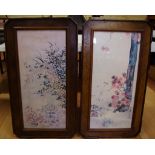 Pair Chinese watercolour prints