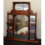 Edwardian over mantle mirror