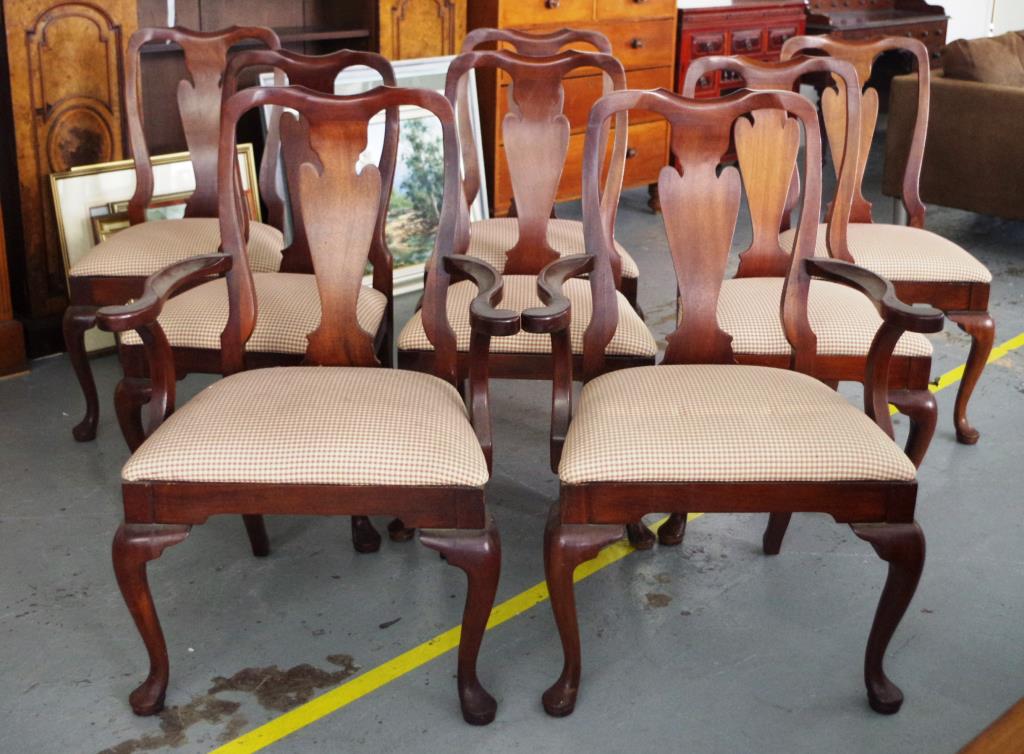 Eight matching Mahogany dining chairs