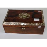 Vintage inlaid Mother of Pearl wooden box