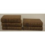 Five 18th century French leather bound books