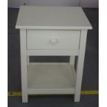 White bedside cabinet