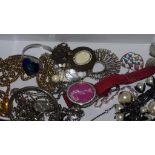 Box of various jewellery and watches