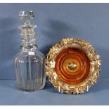 Vintage crystal spirit decanter