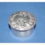 Victorian sterling silver pillbox