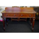 Victorian 2 drawer side table