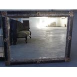 Large bevelled wall mirror