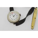 Vintage enamel and MOP watch