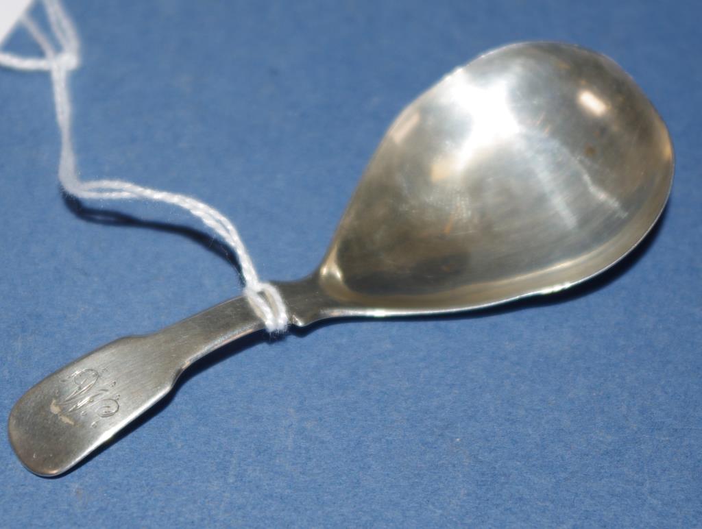 George IV sterling silver caddy spoon