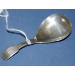 George IV sterling silver caddy spoon