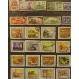 Double sided sheet of vintage Chinese stamps