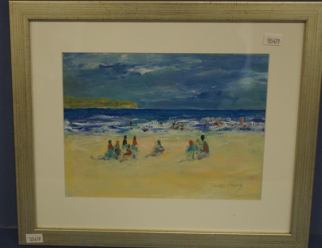 Donald Fraser Australia, 1929-2009 "Beach scene" - Image 2 of 3