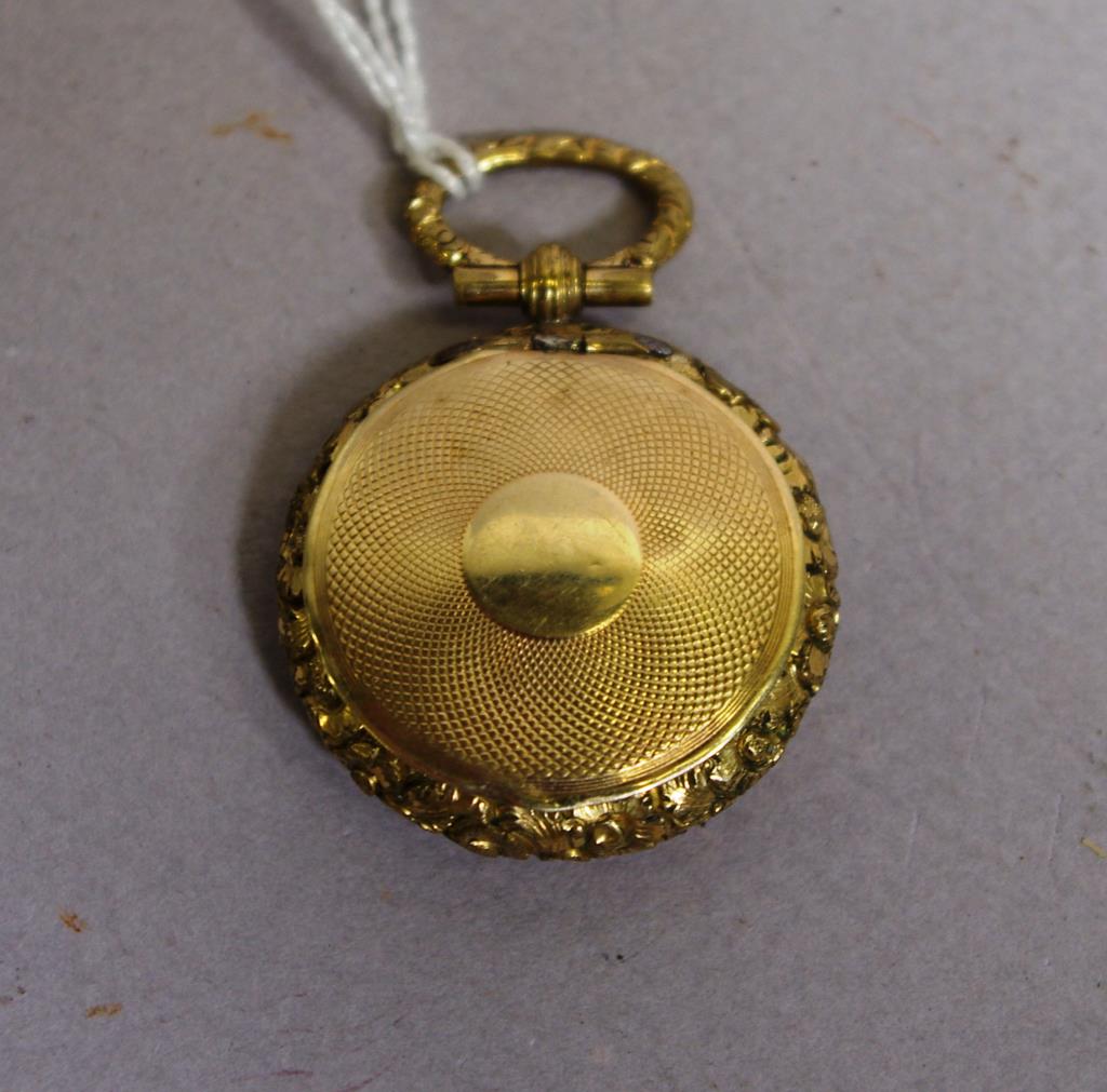 Early yellow 9ct gold vinaigrette