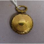 Early yellow 9ct gold vinaigrette