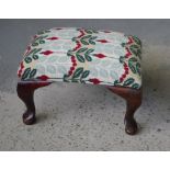 Tapestry upholstered foot stool
