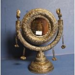 Early Indo-Persian silver table mirror