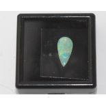 Unset tear drop shaped Australian opal