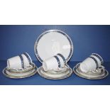 Nineteen piece Shelley teaset