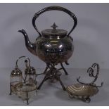 James Deakin silver plated spirit kettle
