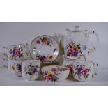 Royal crown derby posies pattern coffee set