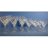 Twenty seven Rosenthal "studio line" glasses