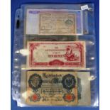 Collection of 21 vintage world banknotes