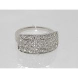 18ct white gold diamond dress ring