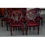 Set of 8 Victorian style dining chairs