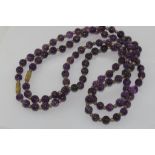 Two amethyst necklaces